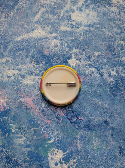 Vintage Rainbow Comic Badge - 1989 - Thames Television