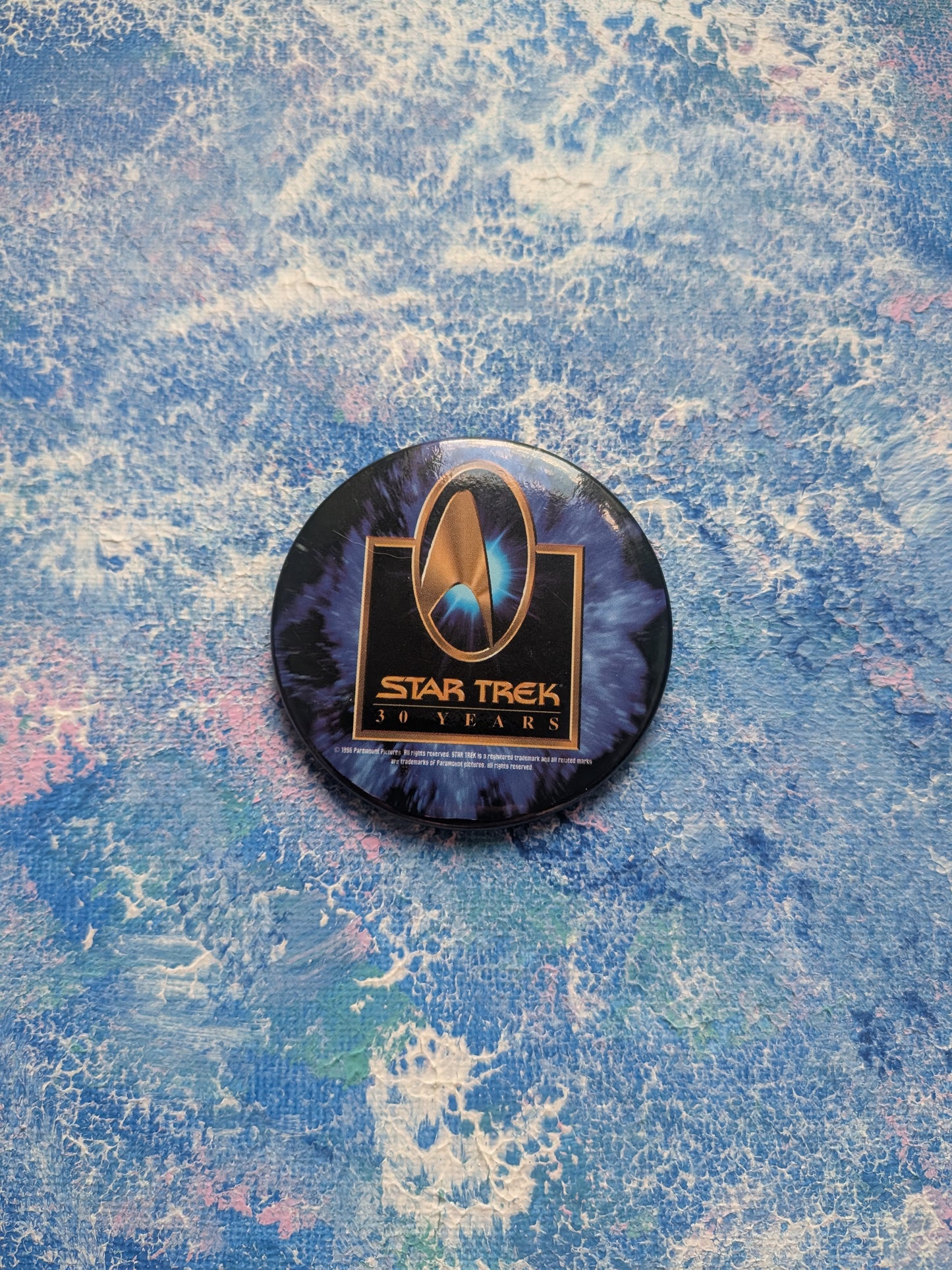 Vintage Star Trek 30th Anniversary "30 Years" Badge - 1996