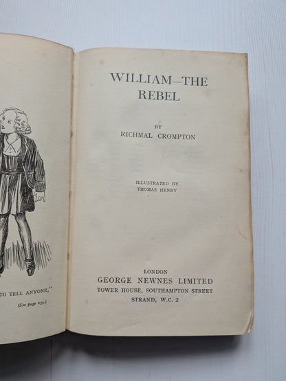 William The Rebel by Richmal Crompton - 1941 - George Newnes Limited