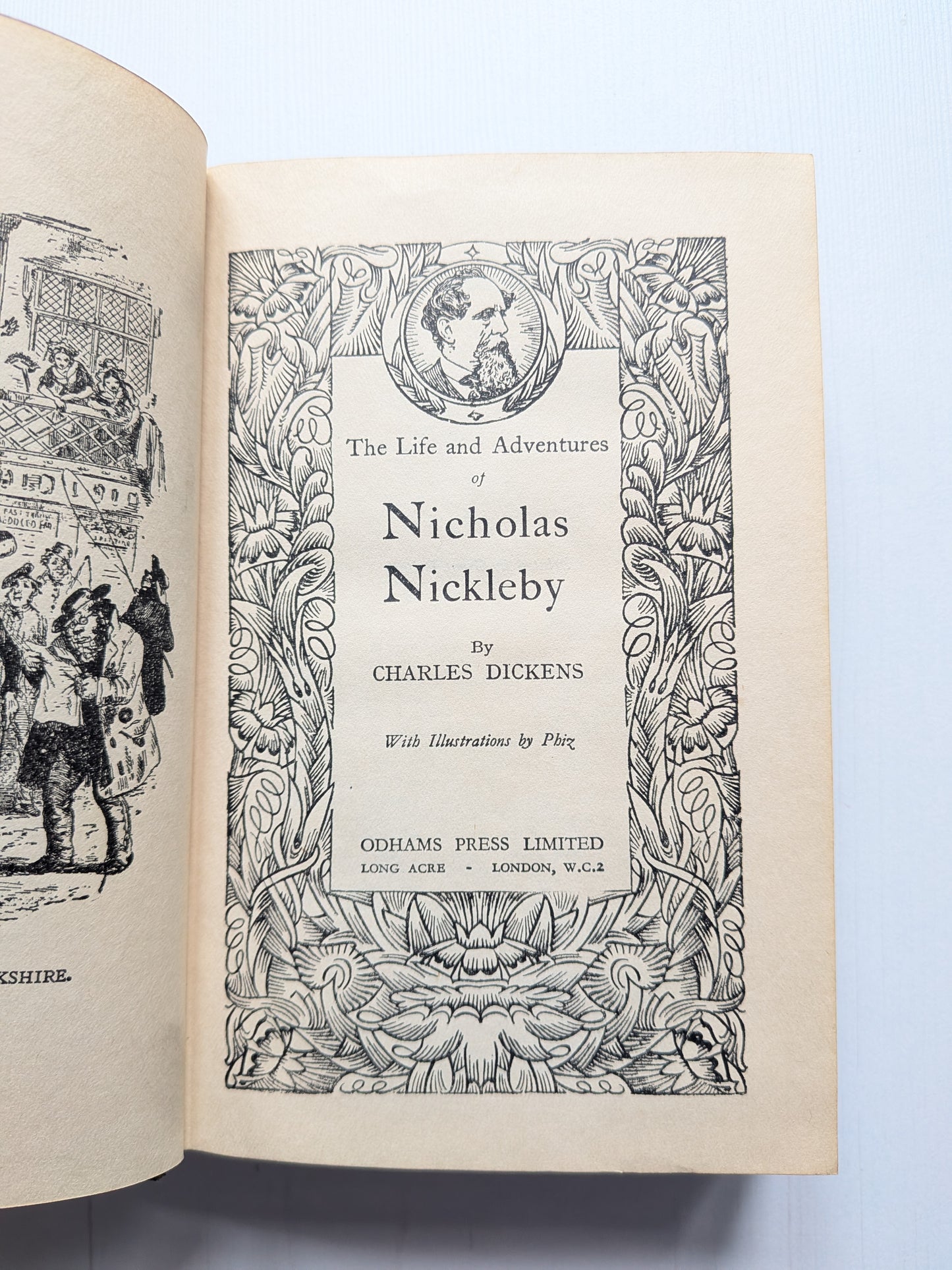 Nicholas Nickleby by Charles Dickens - Odhams Press - 1930s