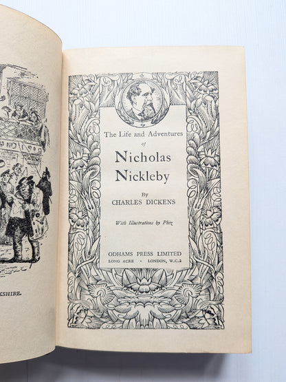 Nicholas Nickleby by Charles Dickens - Odhams Press - 1930s