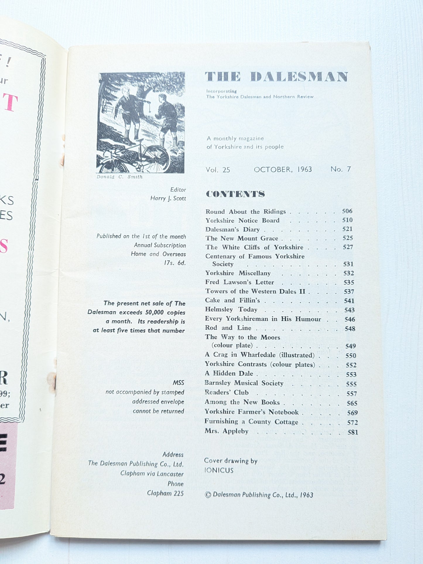 The Dalesman - October 1963 - Monthly Yorkshire Magazine - Dalesman Publishing
