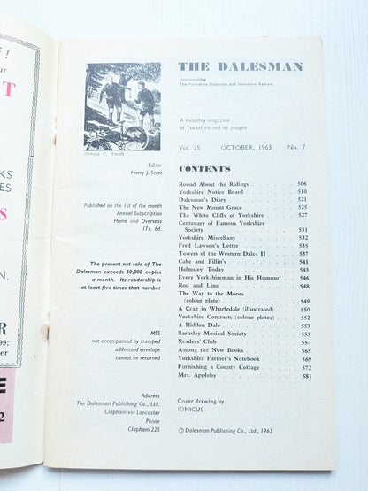 The Dalesman - October 1963 - Monthly Yorkshire Magazine - Dalesman Publishing