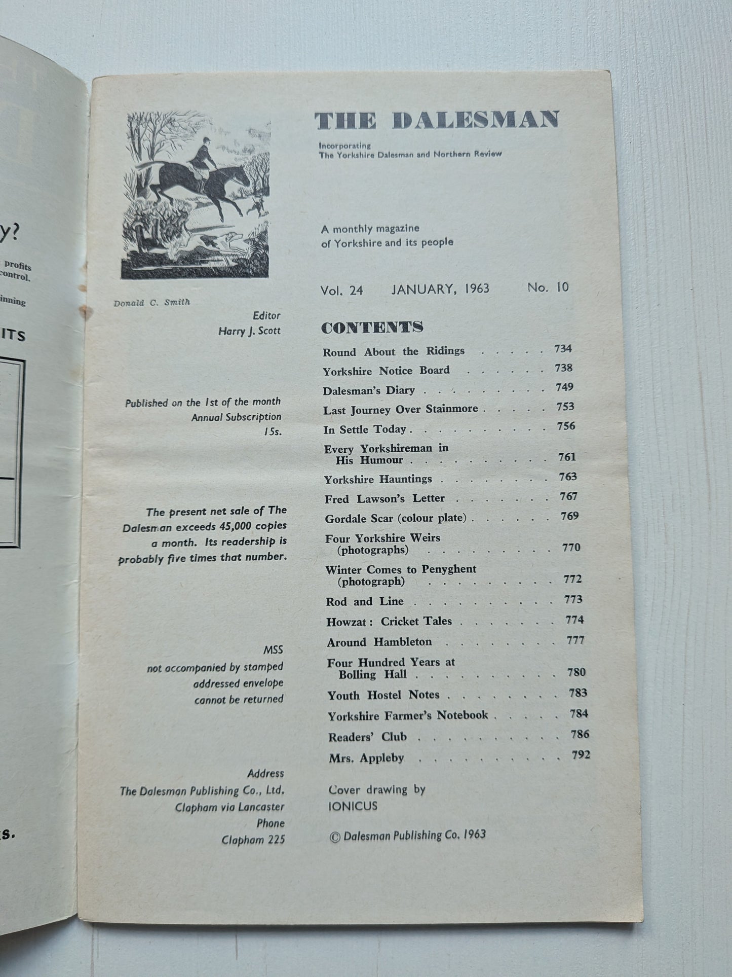 The Dalesman - January 1963 - Monthly Yorkshire Magazine - Dalesman Publishing