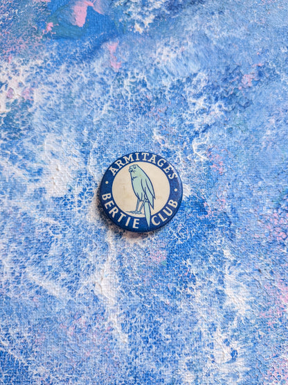 Vintage Armitages Pet Supplies Bertie Club Badge