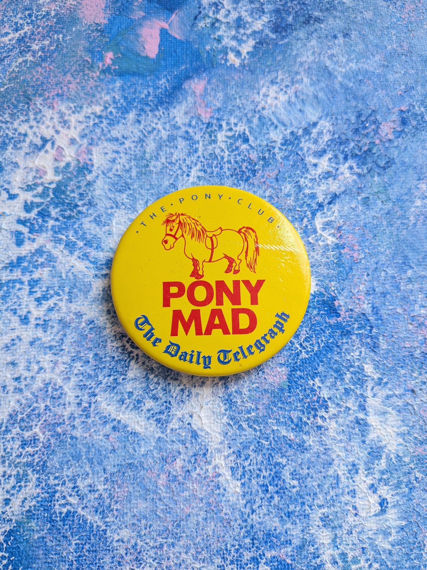 Vintage The Daily Telegraph Pony Club "Pony Mad" Badge - 1960s