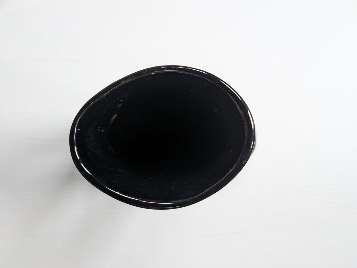Vintage Black Boot-Shaped Ceramic Planter Pot/Small Vase