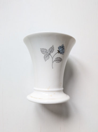 Wedgwood Ice Rose Posy/Short Vase - Bone China, Made in England