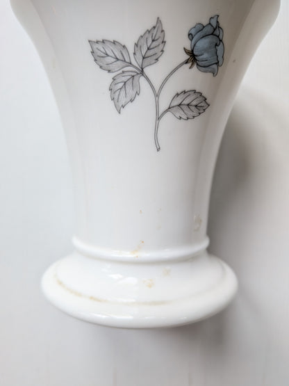 Wedgwood Ice Rose Posy/Short Vase - Bone China, Made in England