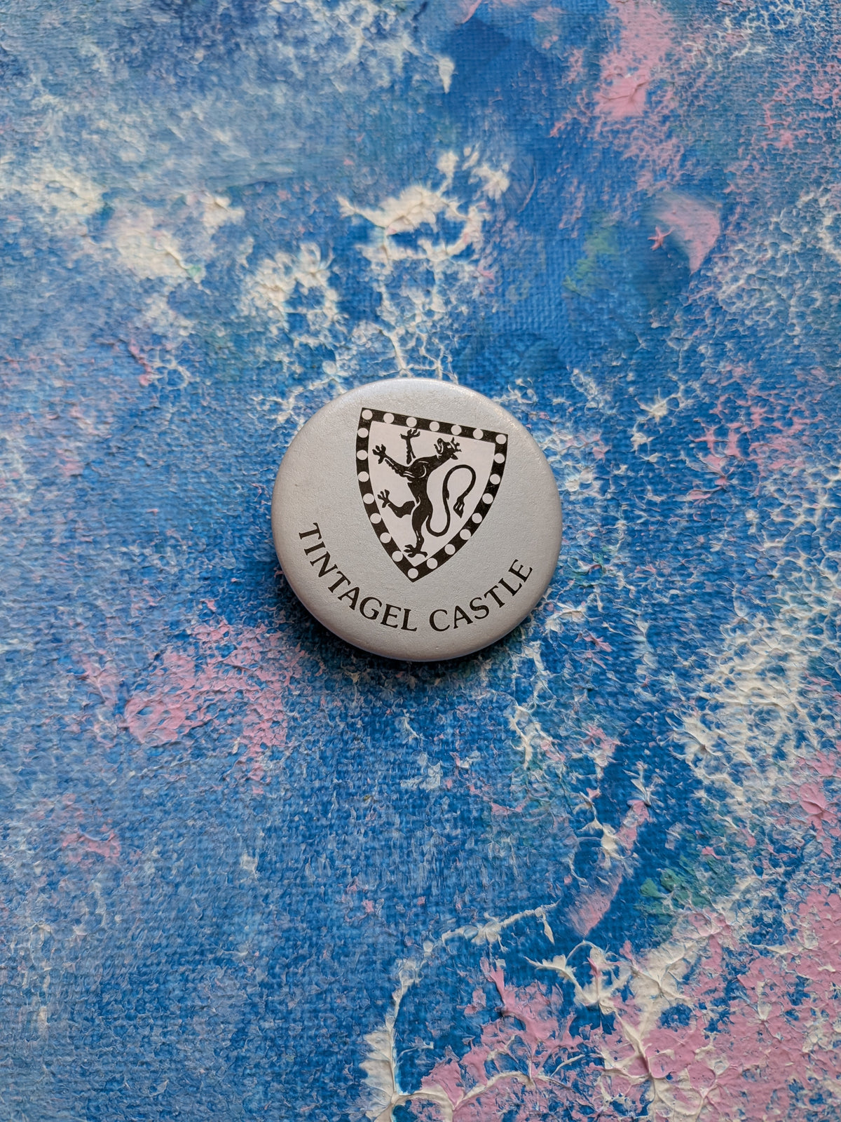 Vintage Tintagel Castle Souvenir Badge