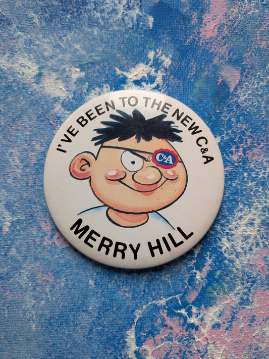 Vintage C&A Department Store Merry Hill Promo Badge - 1990s