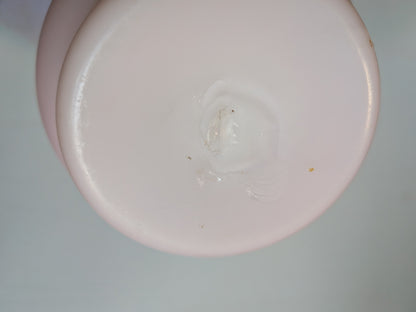 Antique Pink Frosted Cased Glass Basket Vase - Late 19th Century Approx
