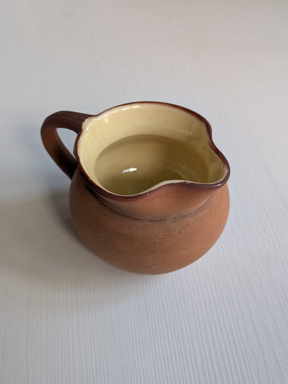 Vintage Terracotta Miniature Jug - GH Brannam - Devon Pottery