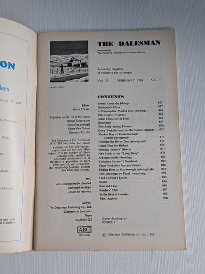The Dalesman - February 1968 - Monthly Yorkshire Magazine - Dalesman Publishing