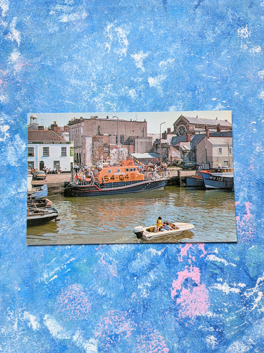 Vintage Weymouth Postcard - The Lifeboat WEY 596 - Colourmaster International