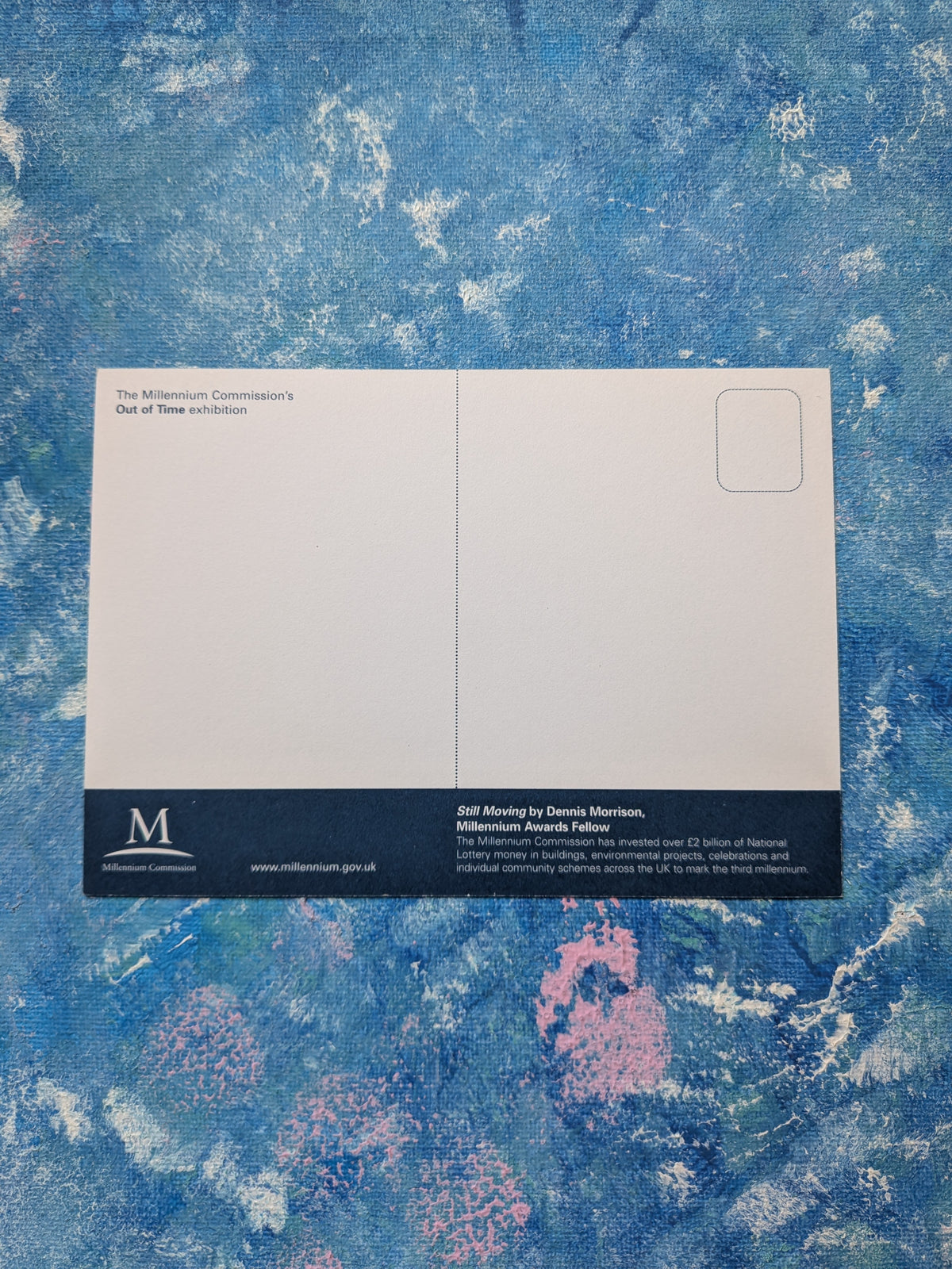 The Millennium Commission's Out of Time Exhibition - Still Moving by Dennis Morrison Postcard