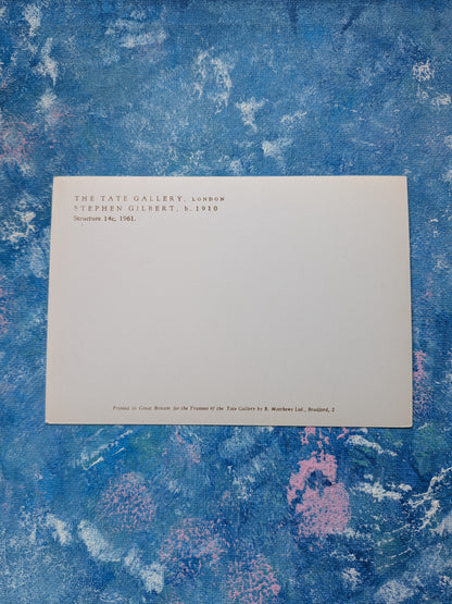 Tate Gallery Postcard - Stephen Gilbert Structure 14c Sculpture