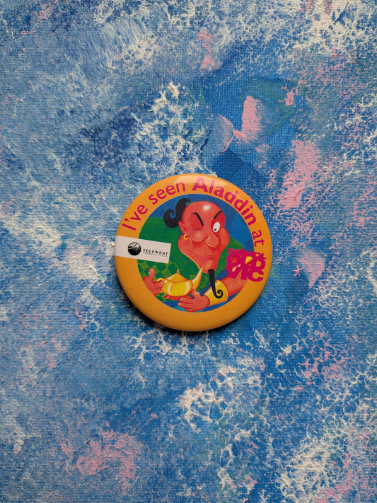 Vintage Aladdin Pantomime Badge - Bristol Old Vic/Telewest Communications