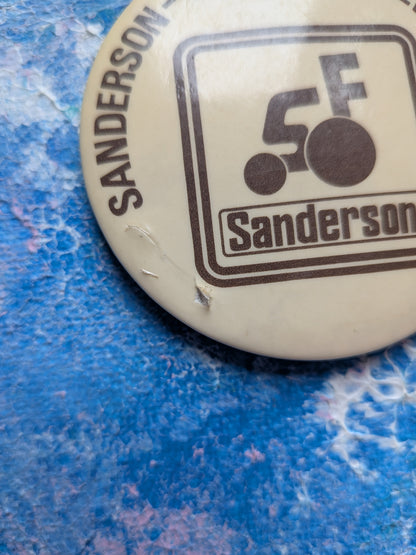 Vintage Sanderson Forklift Truck Badge