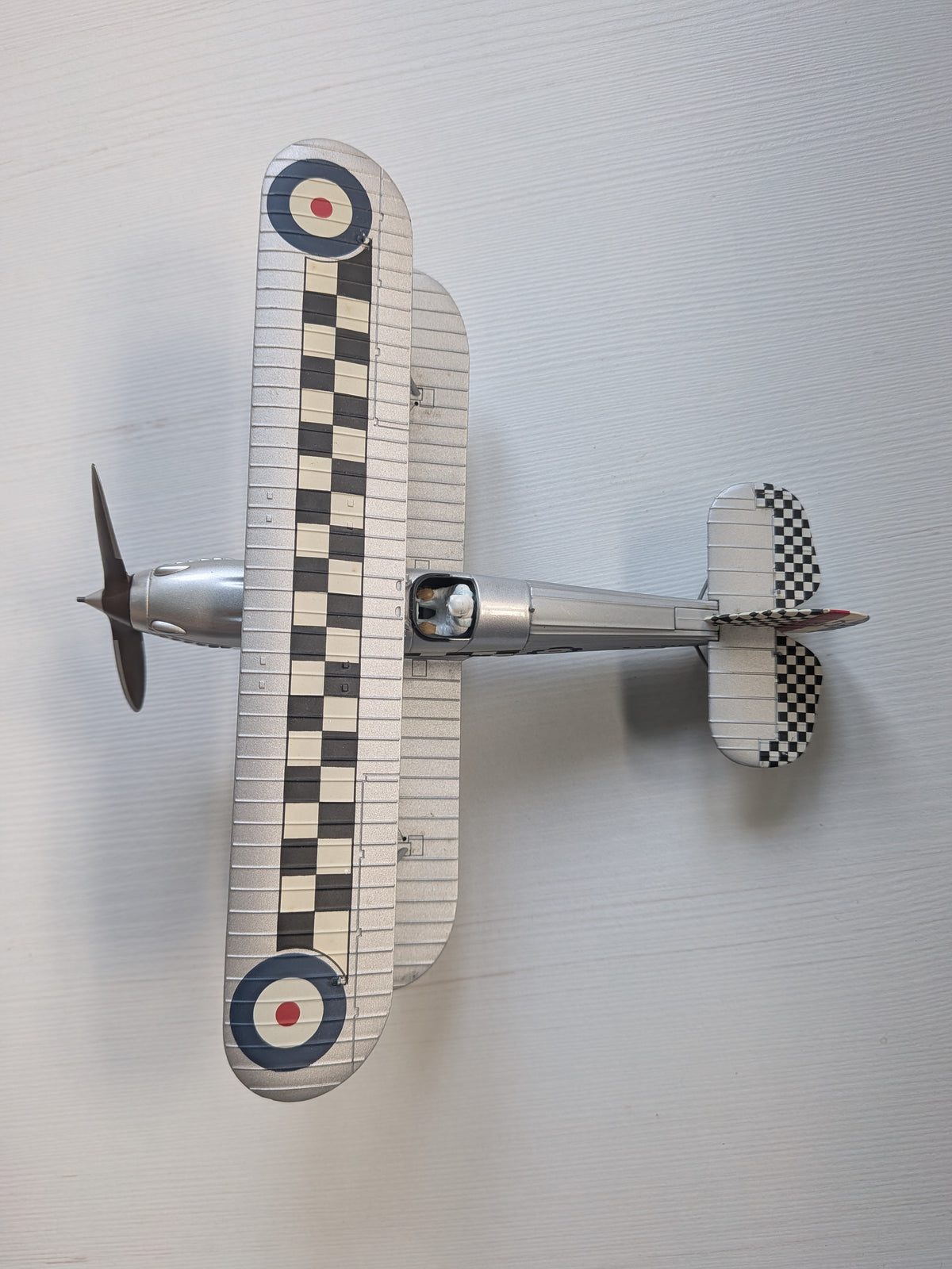 Hobby Master Hawker Fury Mk. I Diecast Model Airplane + Mini Pilot K1930