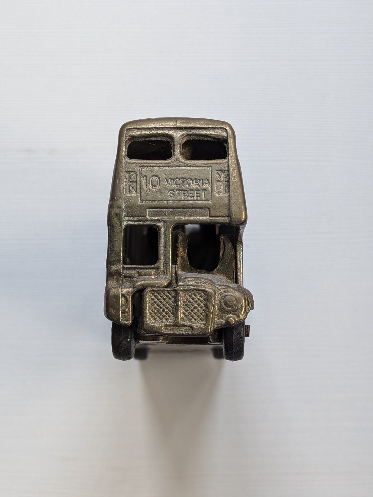 Vintage BTA Welcome to Britain Solid Brass Model Double Decker Bus - See Details