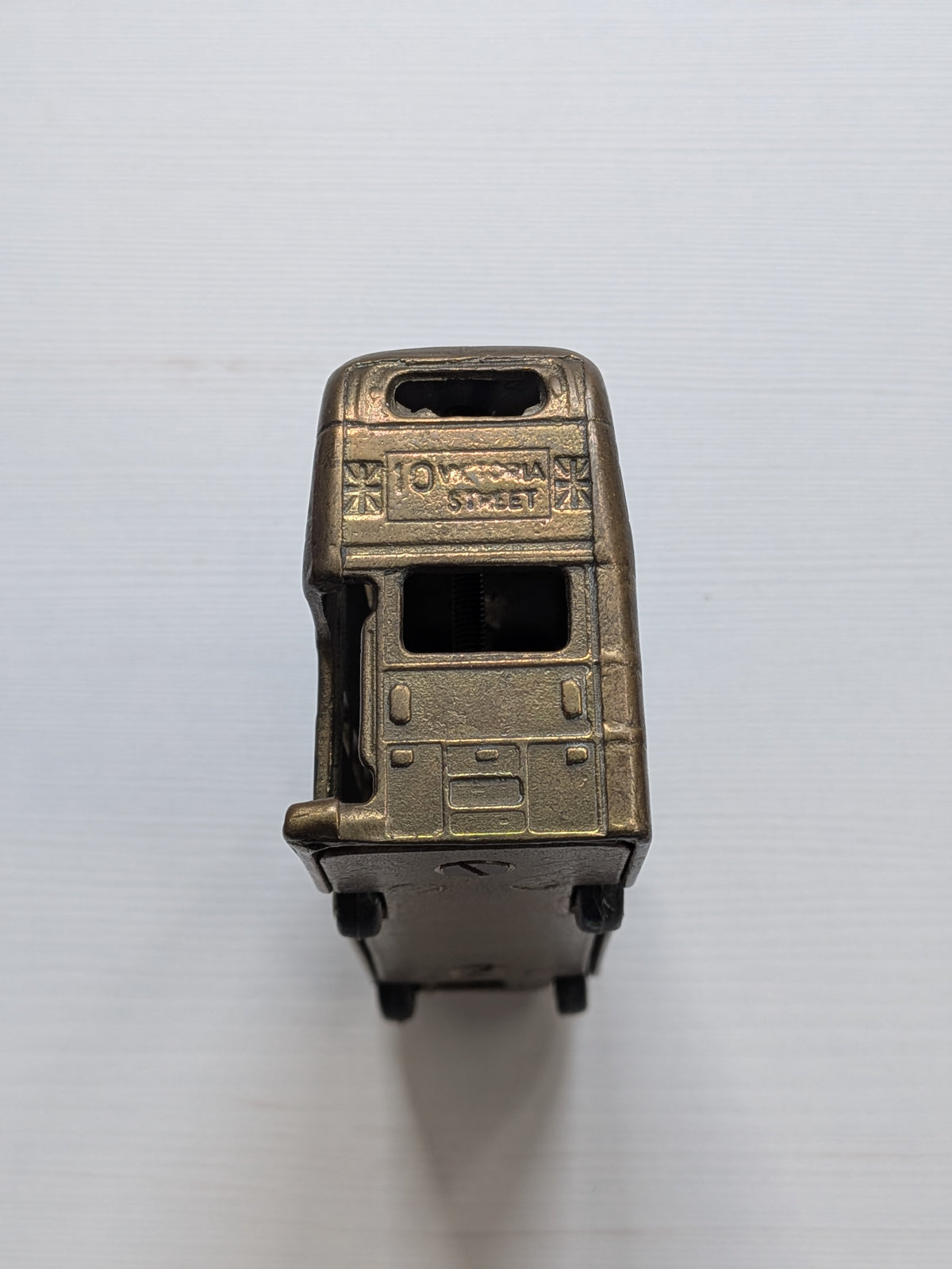 Vintage BTA Welcome to Britain Solid Brass Model Double Decker Bus - See Details