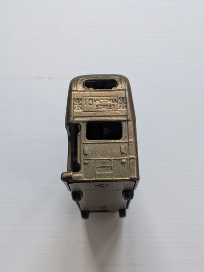 Vintage BTA Welcome to Britain Solid Brass Model Double Decker Bus - See Details