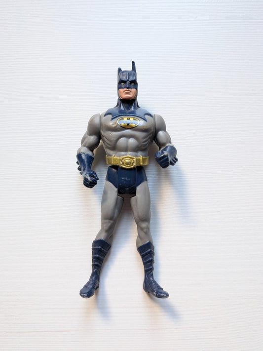 Vintage Iron Winch Blue/Grey Suit Batman Figure - 1990 - Kenner
