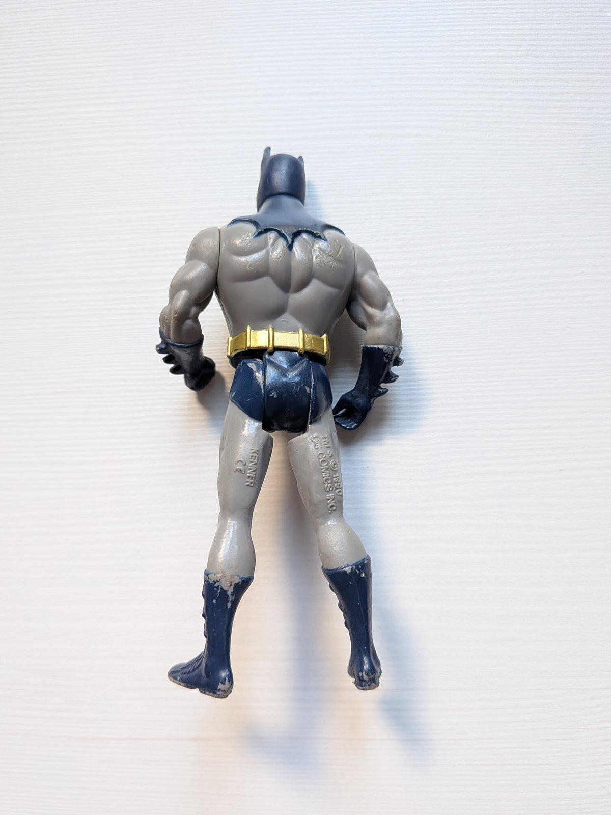 Vintage Iron Winch Blue/Grey Suit Batman Figure - 1990 - Kenner