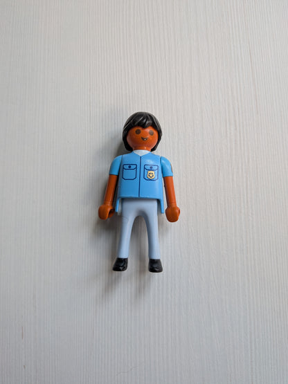 Vintage Playmobil Police Officer Figure - 1990s