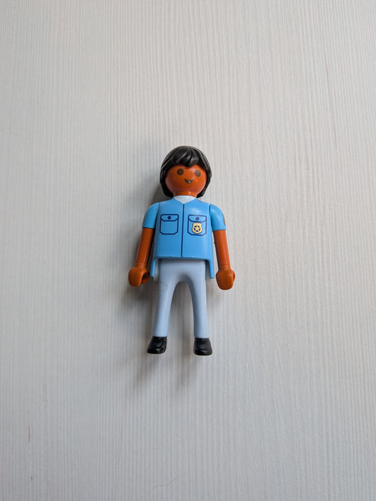 Vintage Playmobil Police Officer Figure - 1990s