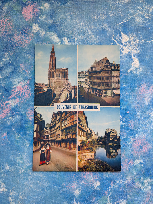 Vintage French Postcard - Souvenir De Strasbourg - Mexichrome
