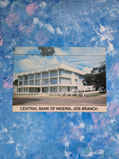 Vintage Nigerian Postcard - Central Bank of Nigeria, Jos Branch - Grafika