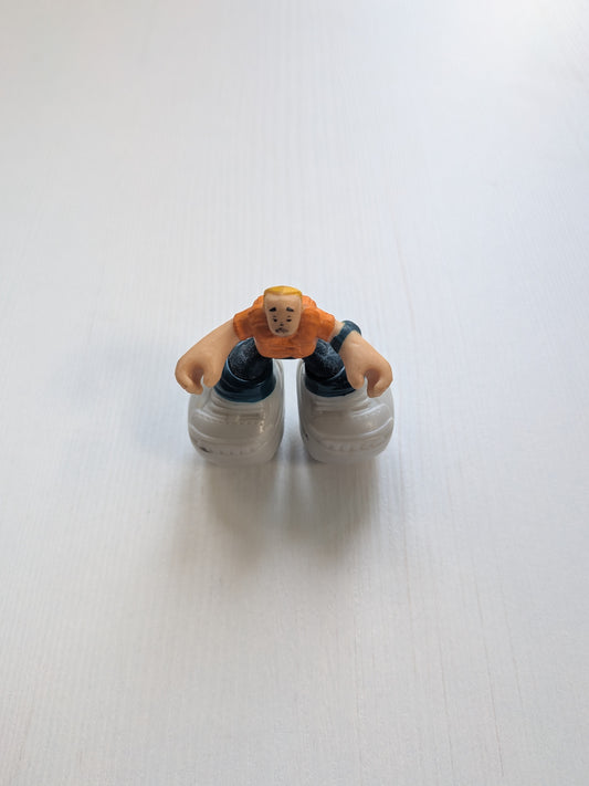 Matchbox Big Boots Orange/Blue Outfit Figure - Mattel