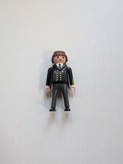 Playmobil Pilot Figure in Suit - Missing Hat