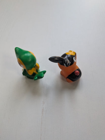Snivy + Tepig Pokemon Small Figures/Finger Puppets - 2010 - Nintendo/Bandai