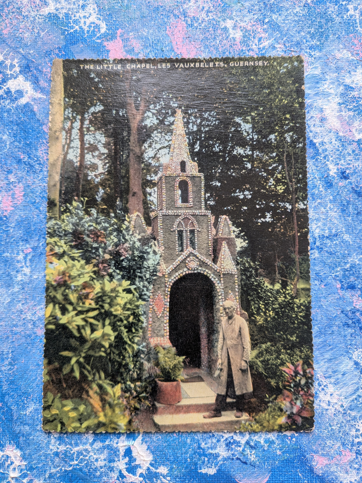 Vintage Guernsey Postcard - The Little Chapel in Les Vauxbelets - ETW Dennis & Sons