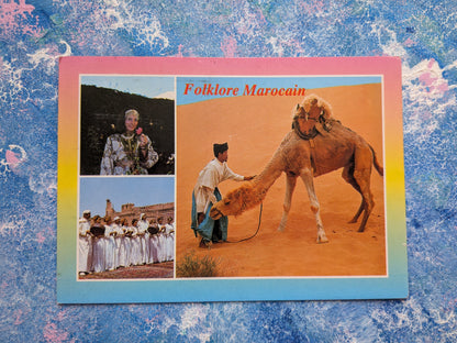 Vintage Moroccan Postcard - "Folklore Marocain" No. 004