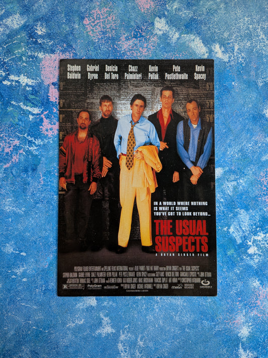 Vintage The Usual Suspects 1995 Movie Promo Postcard