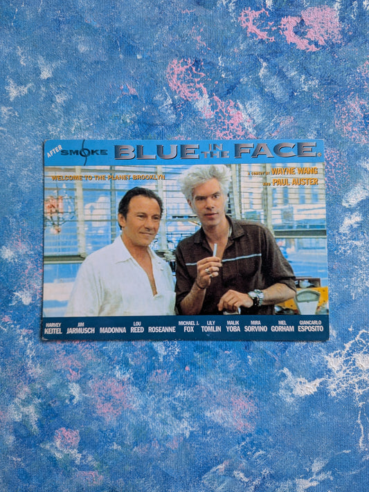 Vintage Blue In The Face Movie Promotional Postcard - 1995