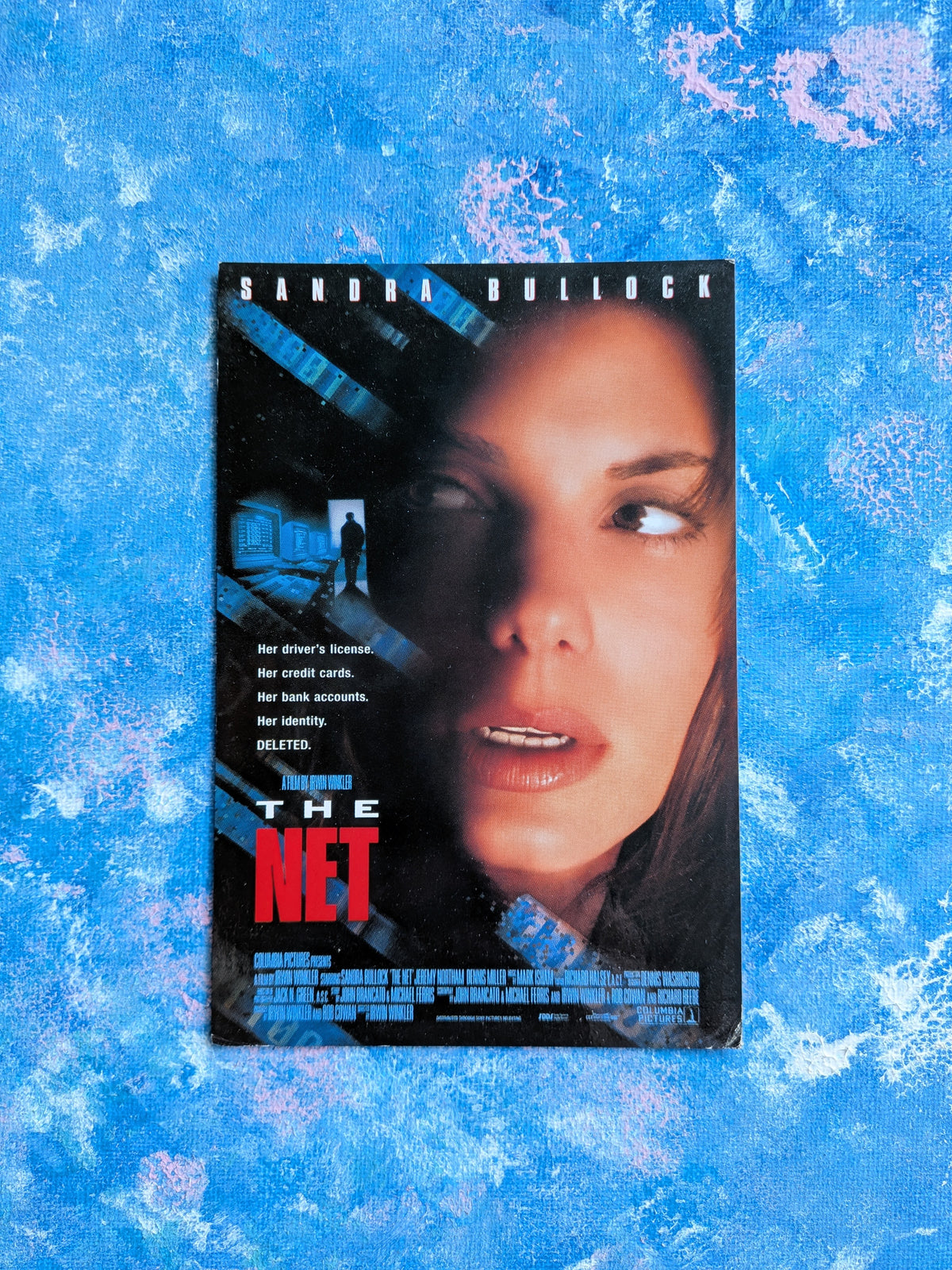 Vintage The Net Sandra Bullock Movie Promotional Postcard - 1995