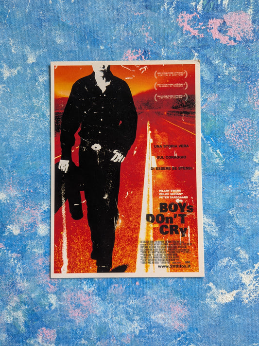 Boys Don't Cry Cinemascope Collection Postcard - 1999 Hilary Swank Movie