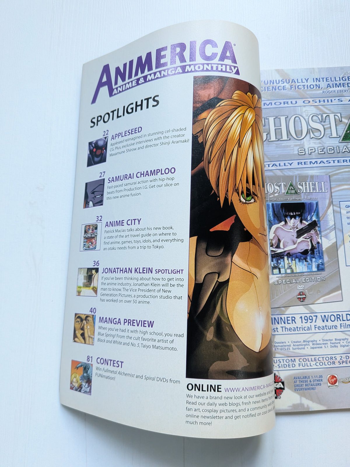 Animerica Vol. 13 No. 1 - Jan 2005 - Appleseed Cover - Anime/Manga Magazine