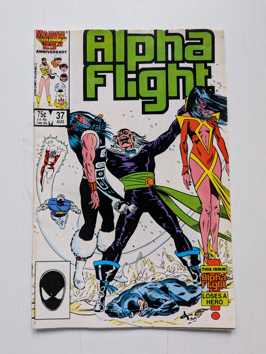 Alpha Flight #37 - 1986 - Marvel Comic Book