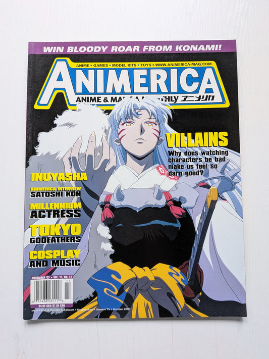 Animerica Vol. 11 No. 11 Nov 2003 - InuYasha Cover, Anime/Manga Magazine