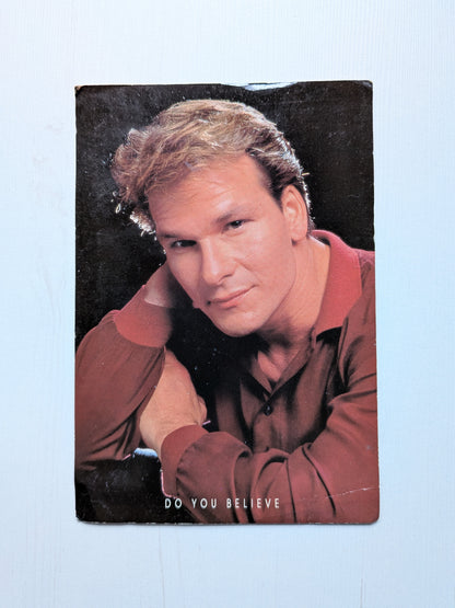 Vintage Patrick Swayze 1990 Ghost Cinema Release Promo Postcard