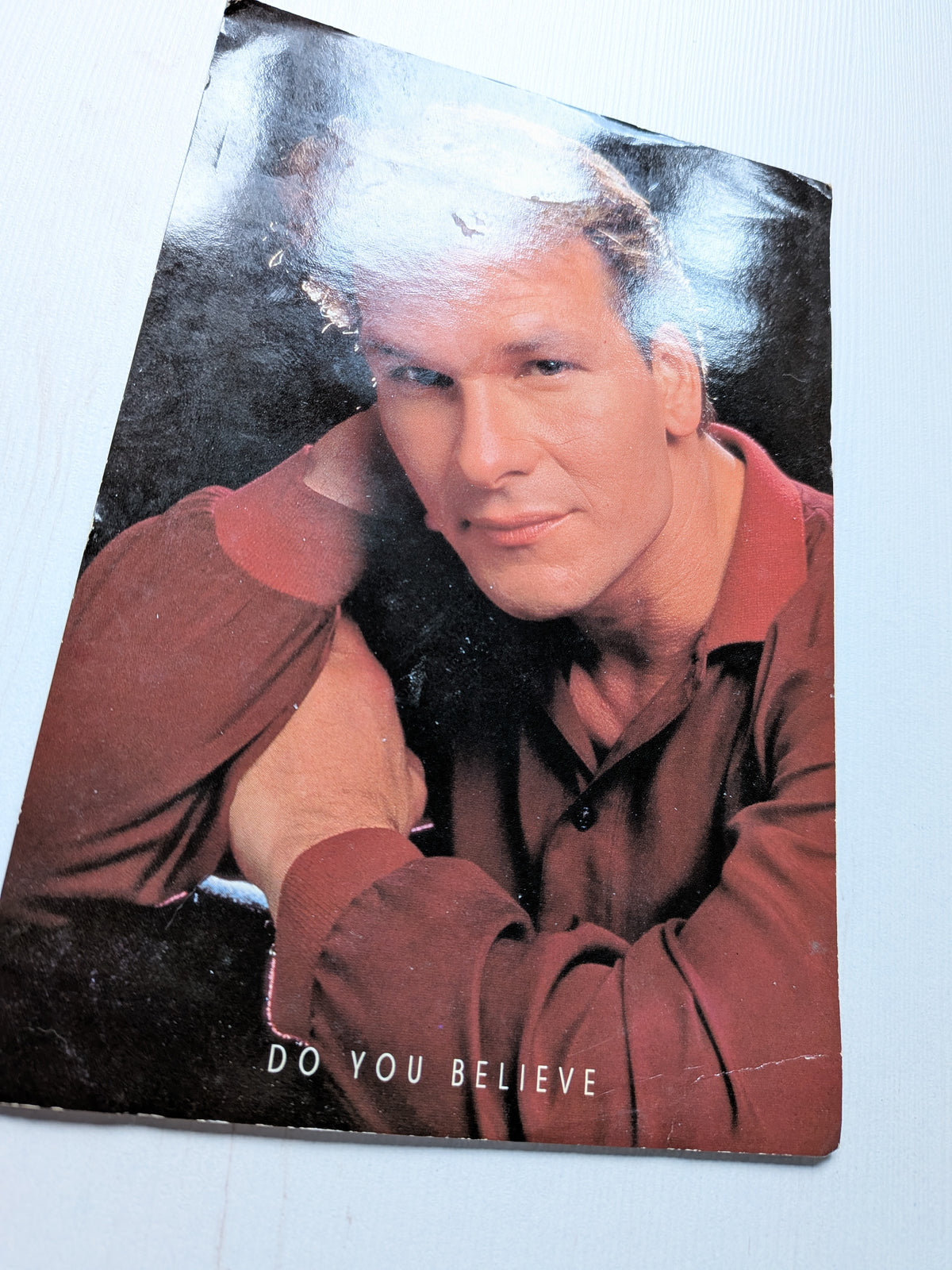 Vintage Patrick Swayze 1990 Ghost Cinema Release Promo Postcard