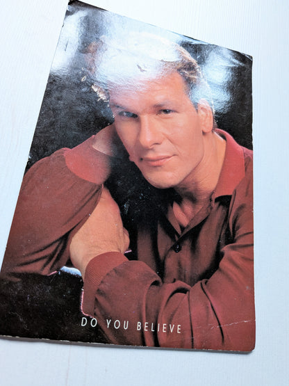 Vintage Patrick Swayze 1990 Ghost Cinema Release Promo Postcard