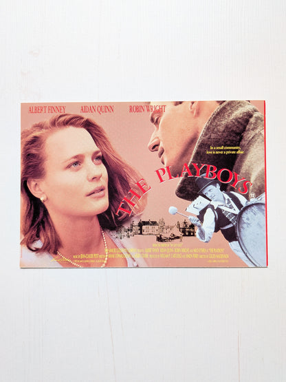 The Playboys 1992 Irish Movie Promo Postcard - Albert Finney/Robin Wright