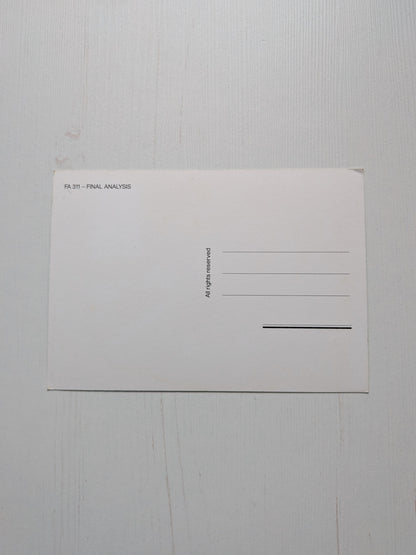 Final Analysis 1992 Movie Promo Postcard - Richard Gere/Kim Basinger